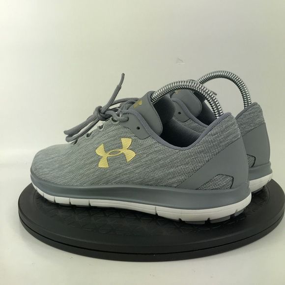 Under Armour Remix Gray/White Athletic Running Shoes 3020194-102 Women's Size 8 - Picture 7 of 12